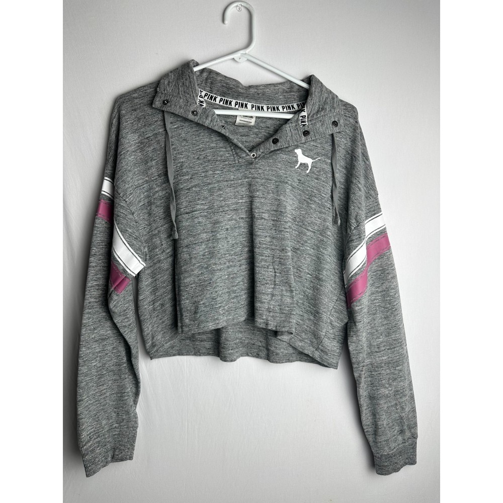 PINK Crop Top Long Sleeve